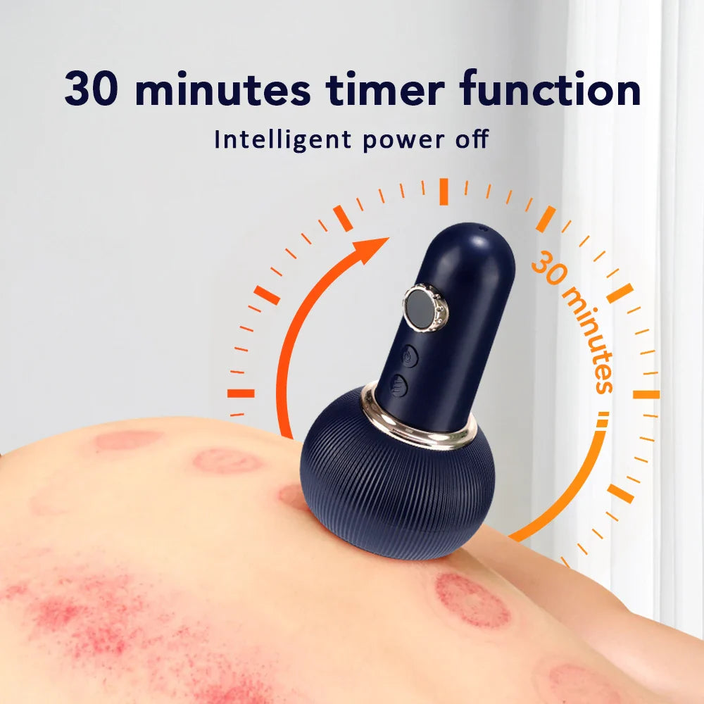 Electric Cupping Device Vacuum Massager – Red Light Therapy