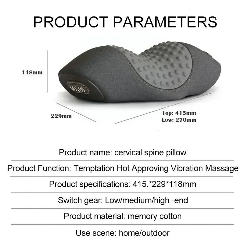 Electric Neck Massage Pillow – Cervical Traction Massage