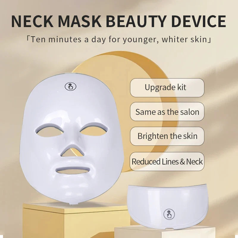 Face And Neck Beauty Machine LED Skin Care Massager – LED