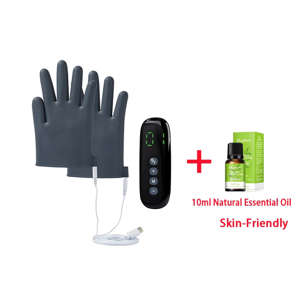 Electric Pulse Massage Gloves with Remote - EMS TENS for Full Body Relaxation