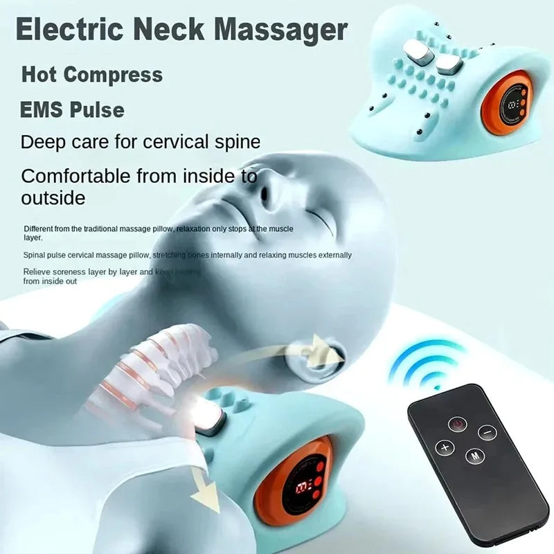 Electric Cervical Massager Neck Stretcher – Pain Relief