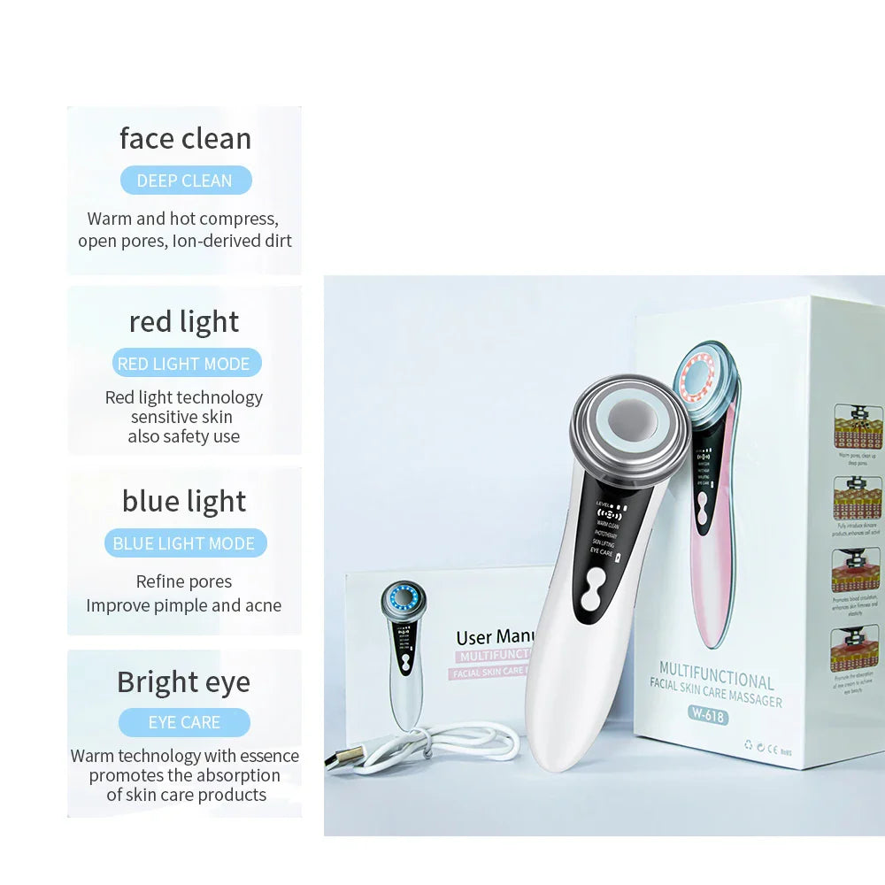 7 In 1 Face Massager Red Light Therapy – Skin Rejuvenation