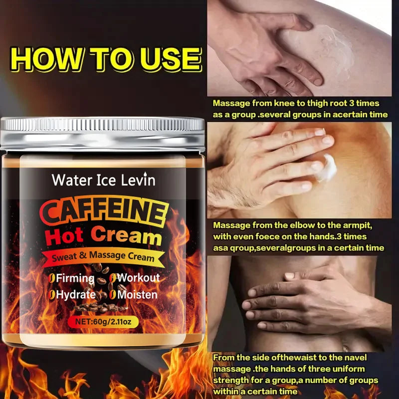 60g Caffeine Thermal Massage Cream – Deep Moisturizing and Firming Formula