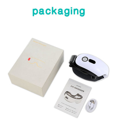 🟢 Eye Care Massage Instrument Foldable Electric Smart Eye Massager With Heat Compression