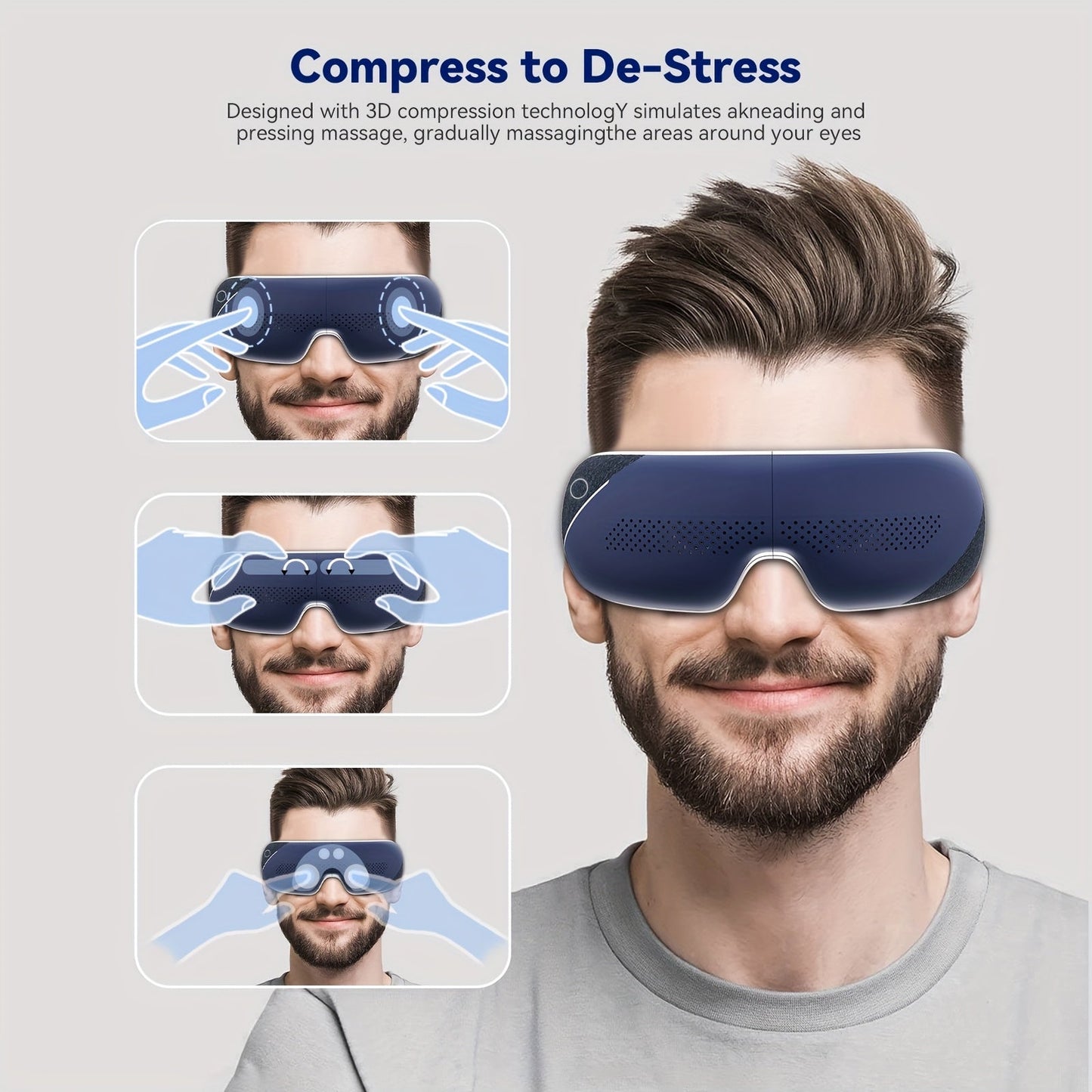 Hot Eye Massager - Music Eye Mask No Electricity For Home
