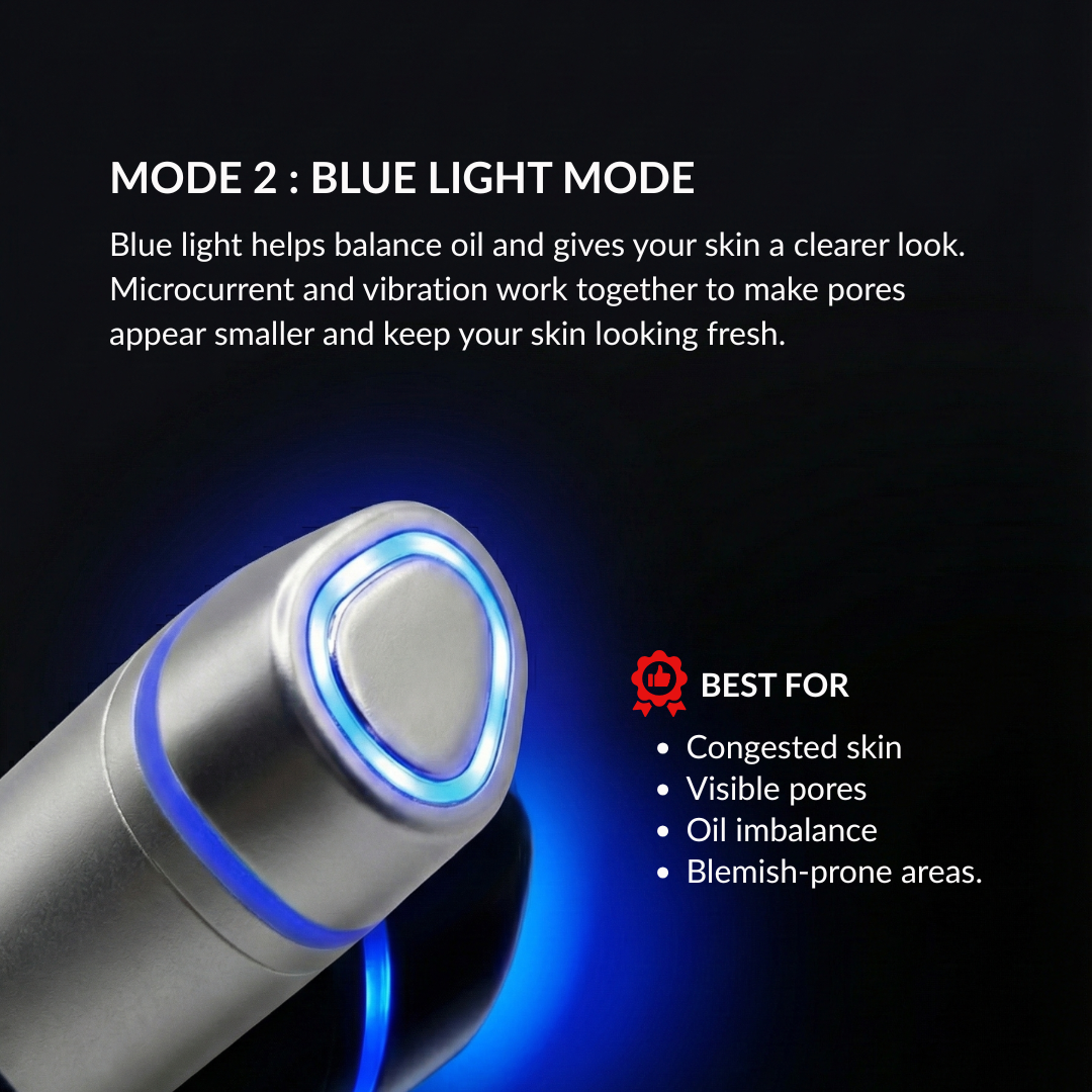 4-Mode Microcurrent Facial Device | At Home Face Lifting & Skin Toning