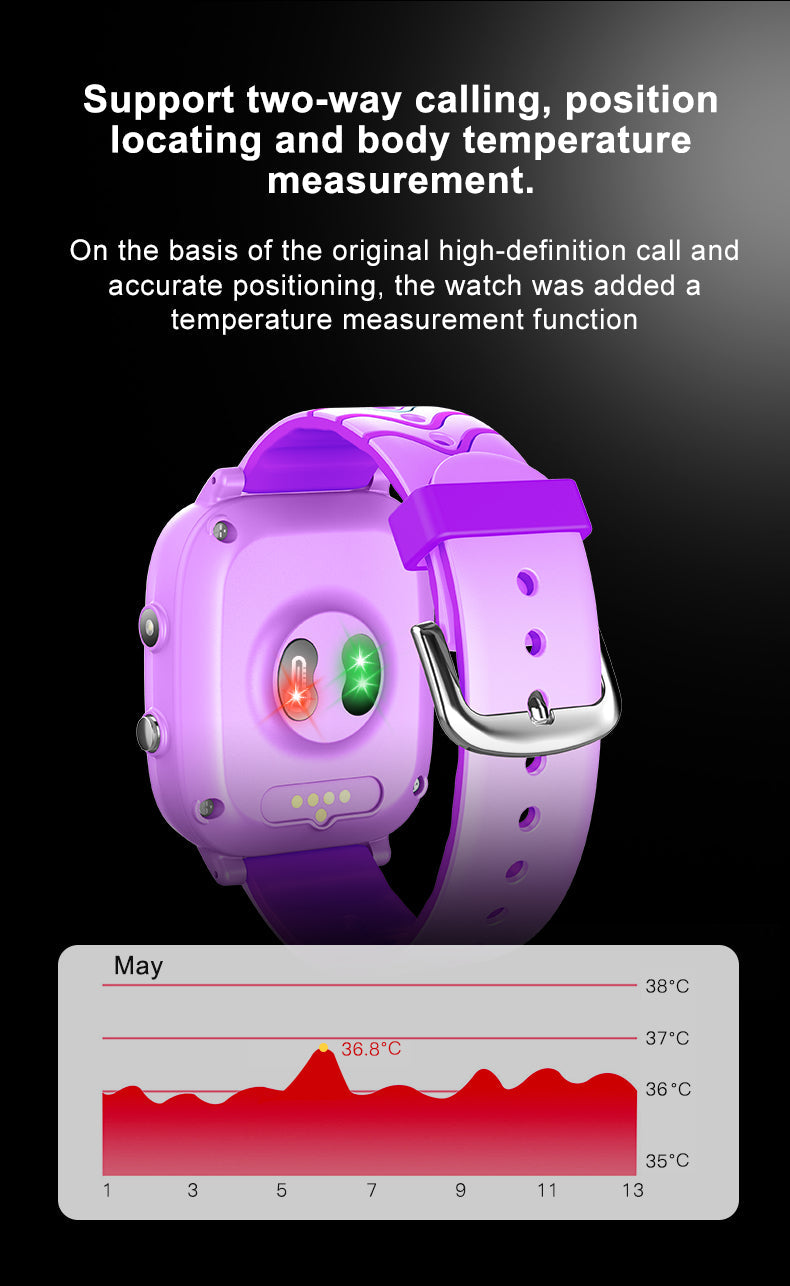 4G Kids GPS Smartwatch Phone - Pink