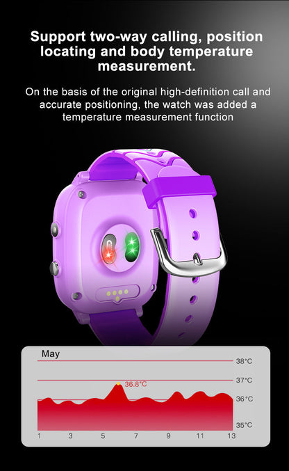 4G Kids GPS Smartwatch Phone - Pink