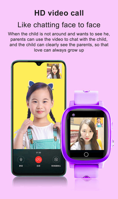 4G Kids GPS Smartwatch Phone - Pink