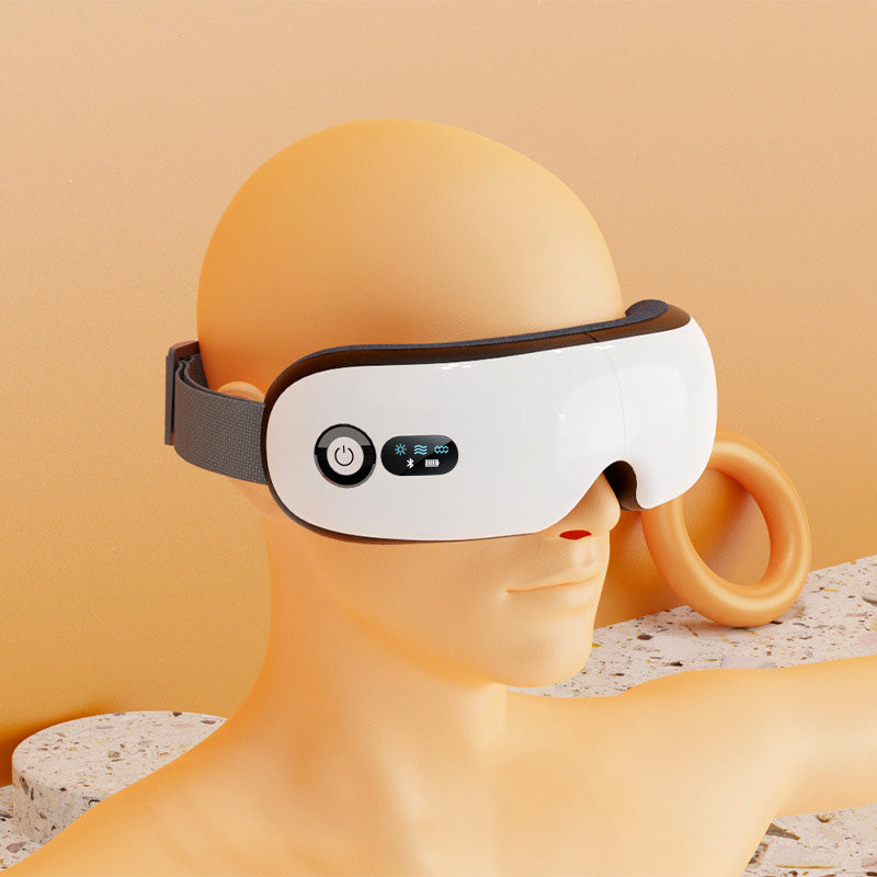 🟢 Eye Care Massage Instrument Foldable Electric Smart Eye Massager With Heat Compression