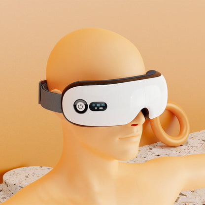 🟢 Eye Care Massage Instrument Foldable Electric Smart Eye Massager With Heat Compression