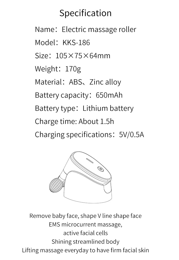 EMS Face Lifting Roller Massager