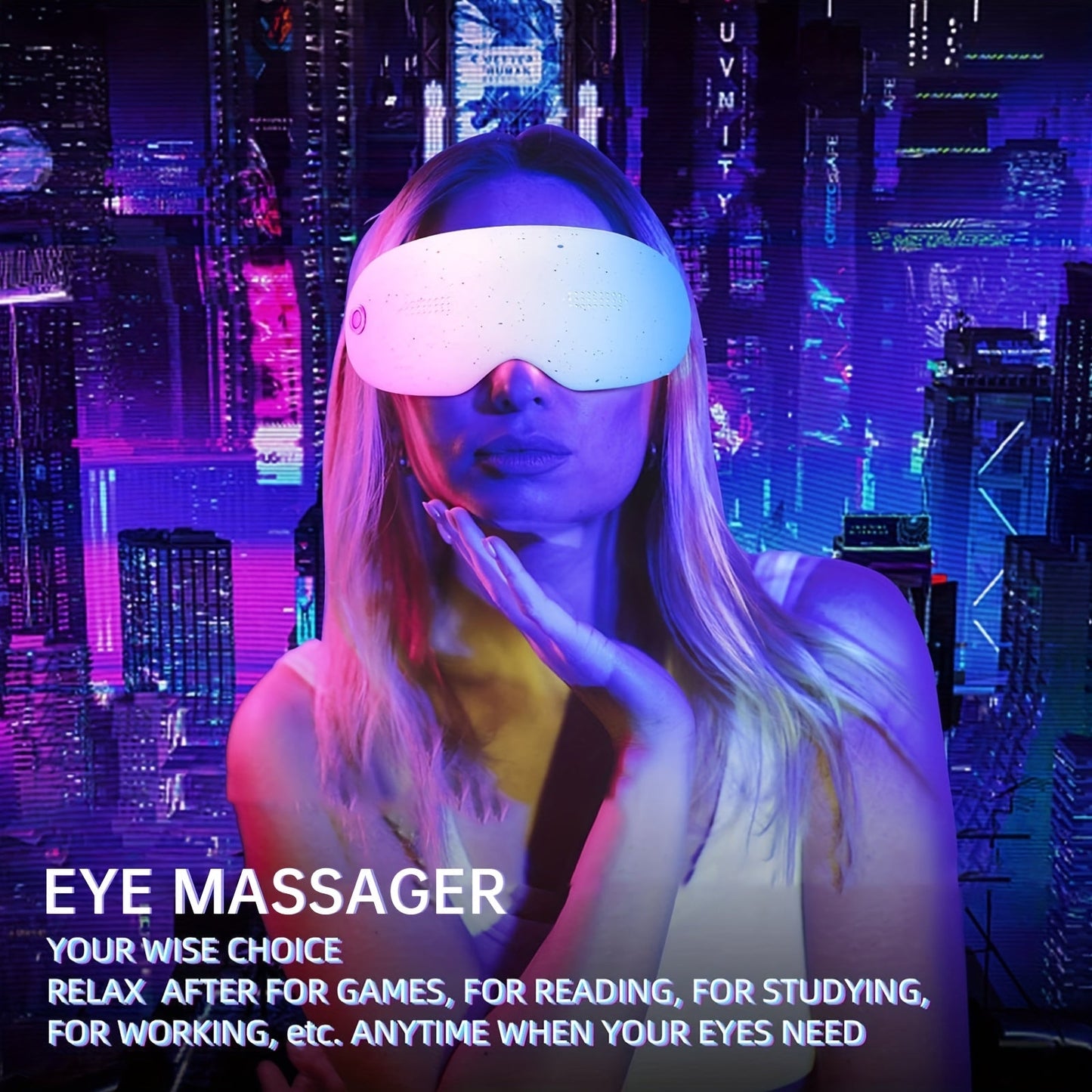 Hot Eye Massager - Music Eye Mask No Electricity For Home