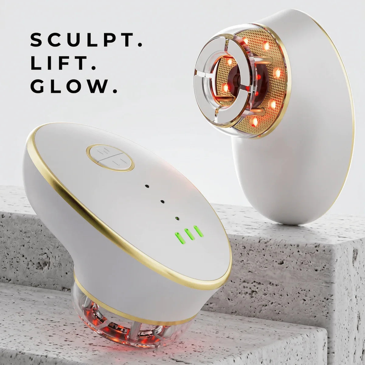 LED Face & Neck Sculpting Massager with EMS Suction