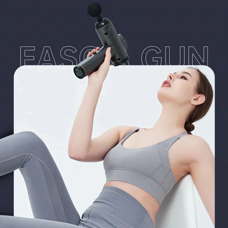 99 Speed Muscle Massager Gun Impact Massager Handheld Back Muscle Massager Gun Relieving Soreness with 8 Massage Heads