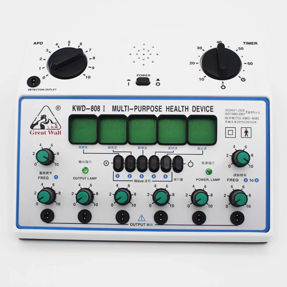 VamsLuna 50Hz Acupuncture Stimulator – Six Channel Massager