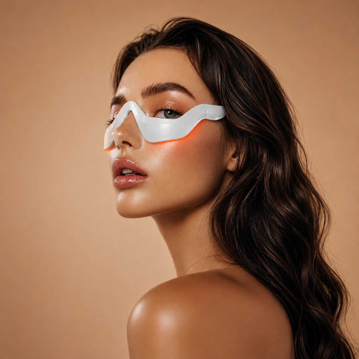 Under Eye Massager with EMS & Red Light Therapy – Anti Aging Eye Device for Dark Circles, Puffiness, Wrinkles & Skin Tightening