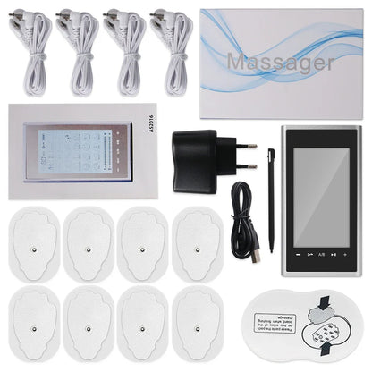 4-Channel EMS Muscle Stimulator with 24 Modes, Body Massager Pads