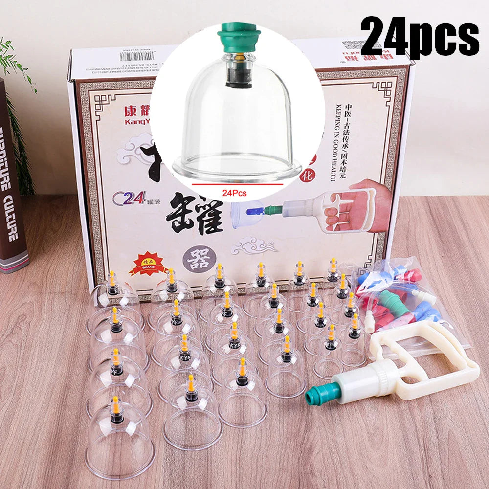 Cupping Massage Cups Therapy Set – Effective Pain Relief Therapy