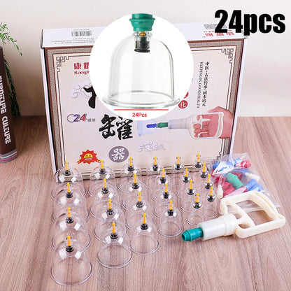 Cupping Massage Cups Therapy Set – Effective Pain Relief Therapy
