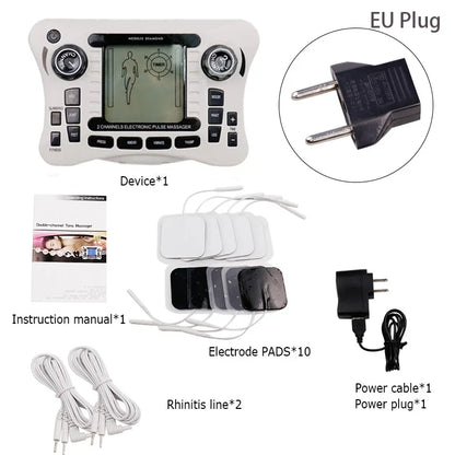 Electronic Pulse Massager Tens EMS Machine for Pain Relief, Muscle Stimulator