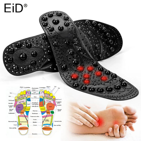 Magnetic Therapy Silicone Insoles for Foot Massage,