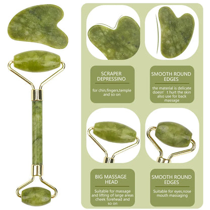 Jade Facial Massage Roller