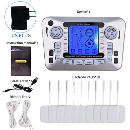 Tens Massager - EMS Muscle Stimulator with Acupuncture & Infrared Therapy