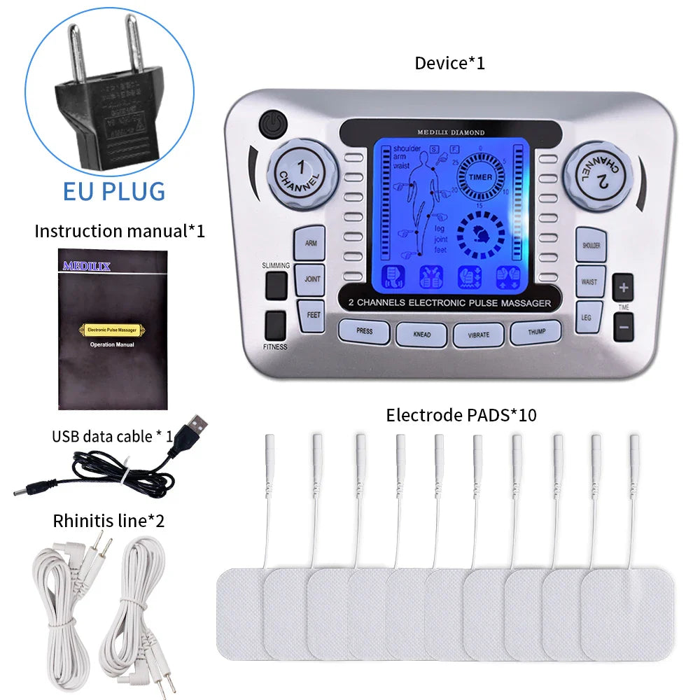 Tens Massager - EMS Muscle Stimulator with Acupuncture & Infrared Therapy