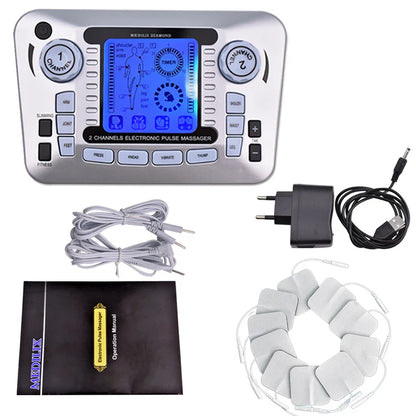 Electronic Pulse Massager Tens EMS Machine for Pain Relief, Muscle Stimulator