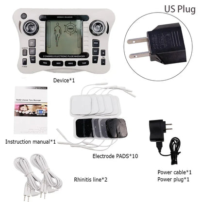 Electronic Pulse Massager Tens EMS Machine for Pain Relief, Muscle Stimulator