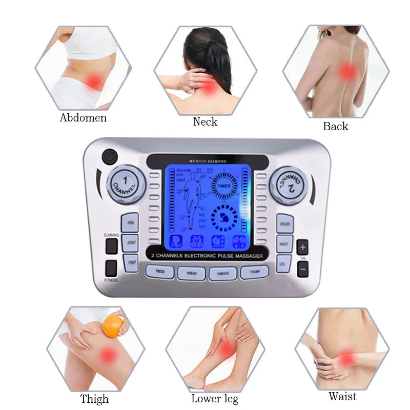 Tens Massager - EMS Muscle Stimulator with Acupuncture & Infrared Therapy