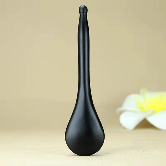 Crystal Gua Sha Stone Face Massage Tool Bian Shi 110mm