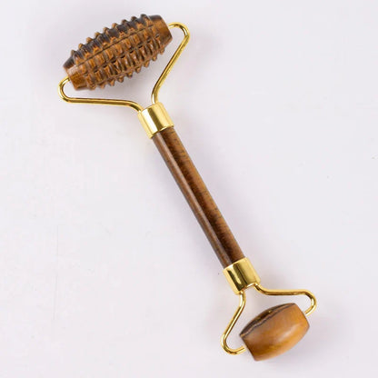 Sawtooth Jade Roller Rose Quartz Gua Sha Face Massager