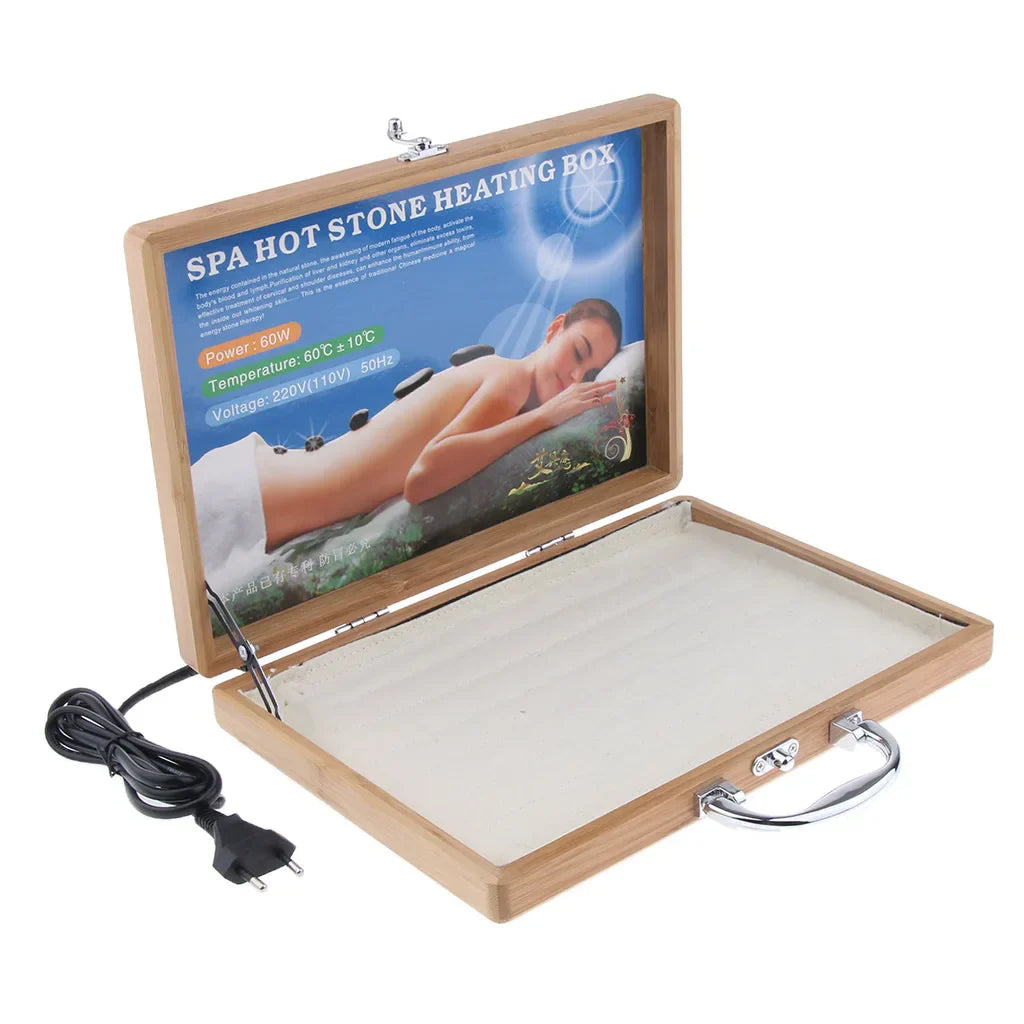 Hot Stone Warmer Box With EU Plug, Stone Heater For Massage Therapy