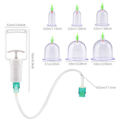 Cupping Massage Cups Therapy Set – Effective Pain Relief Therapy