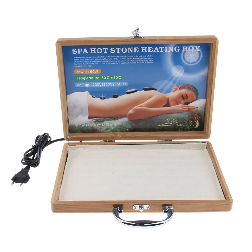 Hot Stone Warmer Box With EU Plug, Stone Heater For Massage Therapy