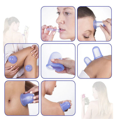 Silicone Facial Massage Cupping Set – Cellulite Therapy