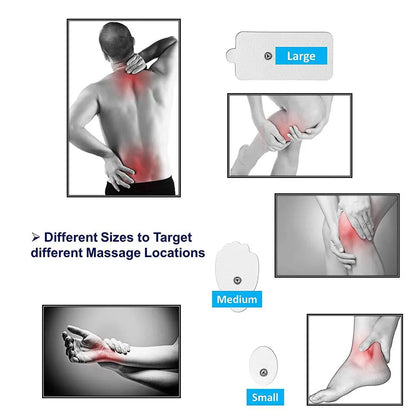 4-Channel EMS Muscle Stimulator with 24 Modes, Body Massager Pads