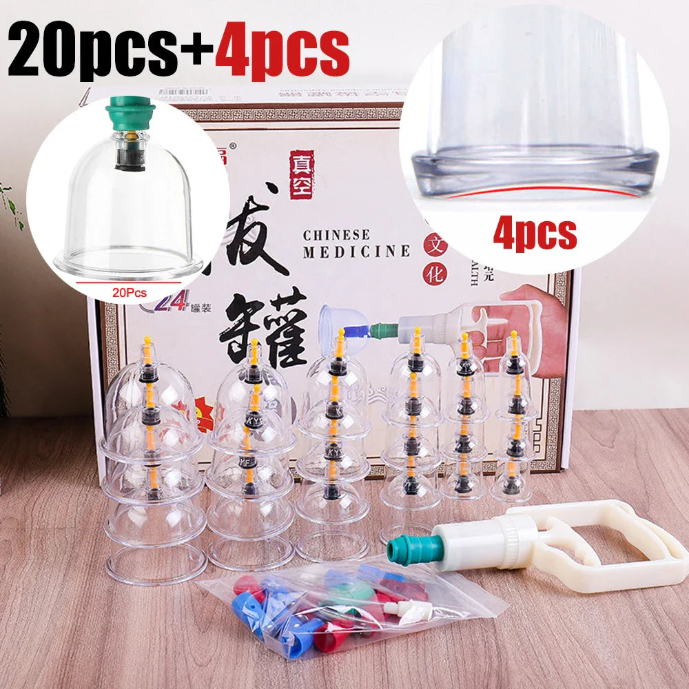 Cupping Massage Cups Therapy Set – Effective Pain Relief Therapy