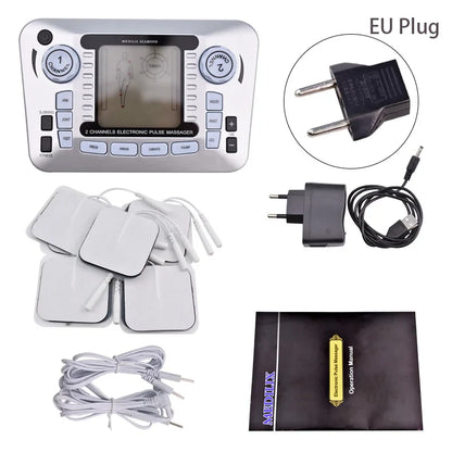 Electronic Pulse Massager Tens EMS Machine for Pain Relief, Muscle Stimulator