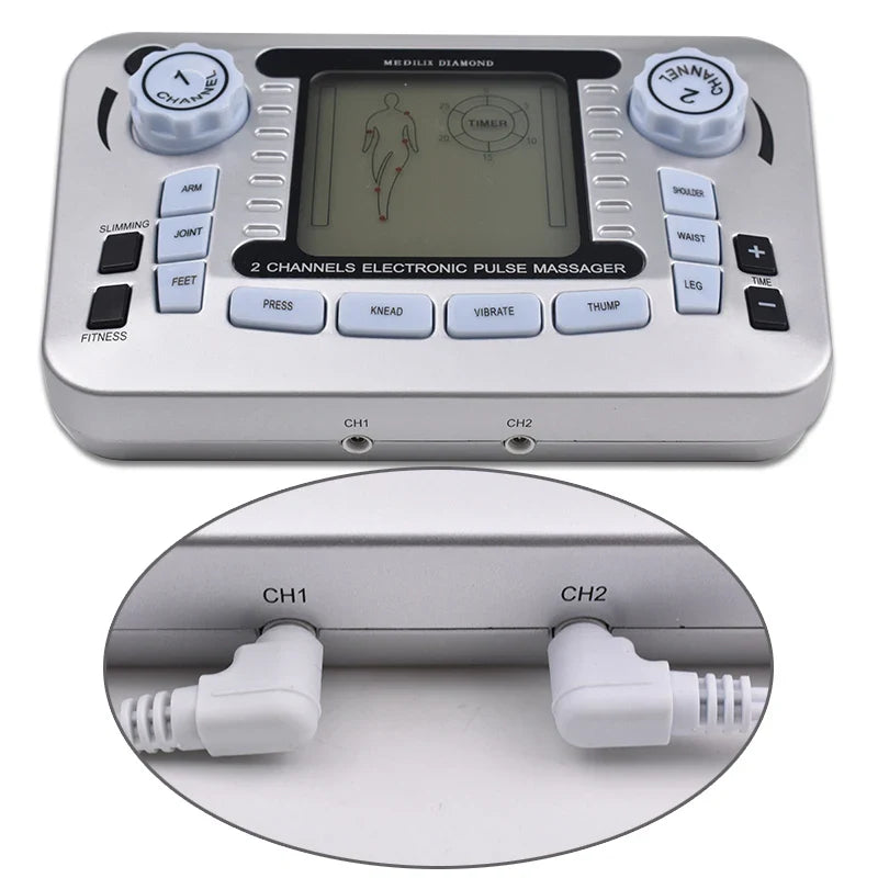 Tens Massager - EMS Muscle Stimulator with Acupuncture & Infrared Therapy