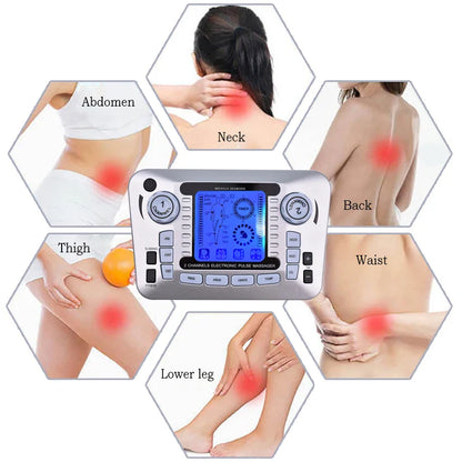 Electronic Pulse Massager Tens EMS Machine for Pain Relief, Muscle Stimulator