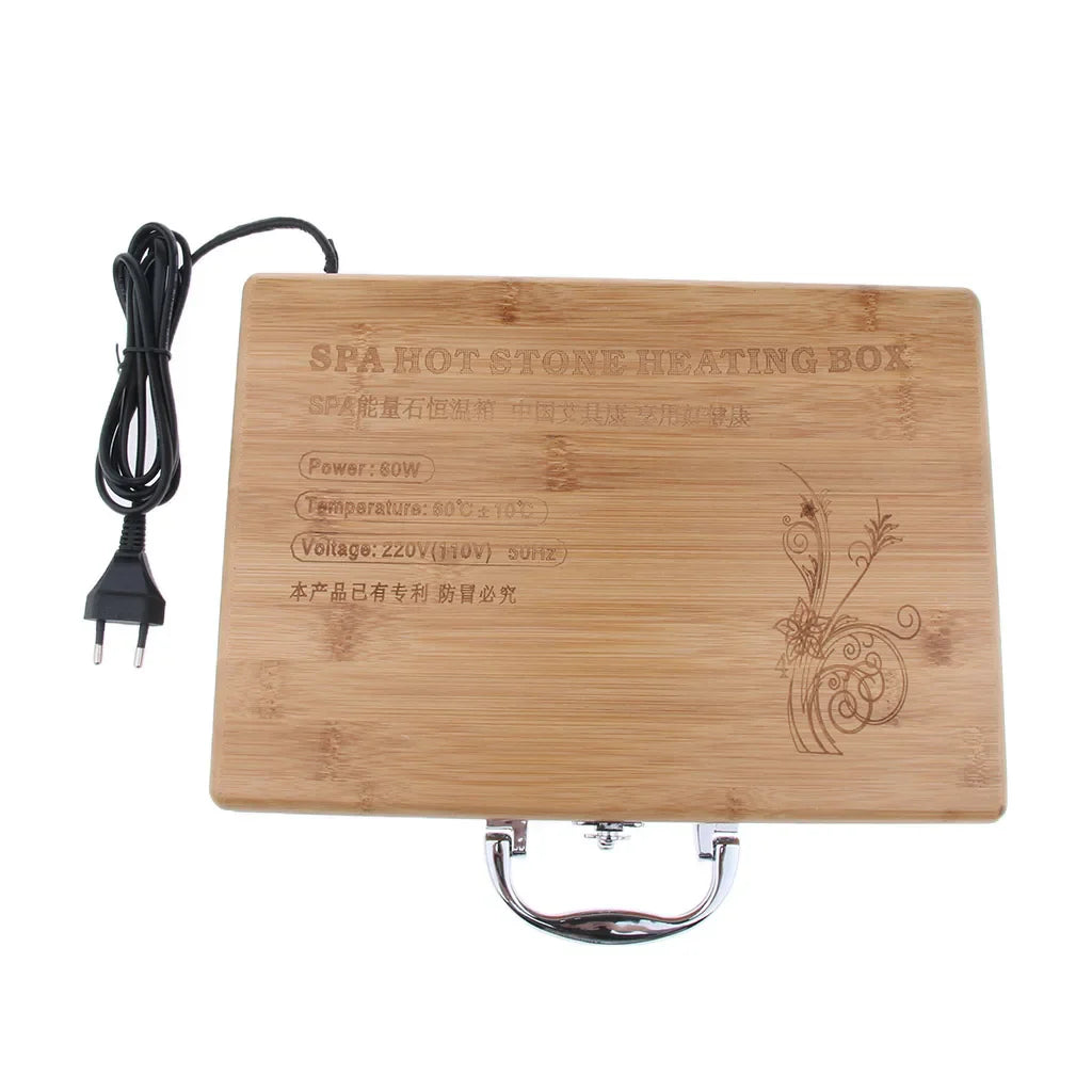 Hot Stone Warmer Box With EU Plug, Stone Heater For Massage Therapy
