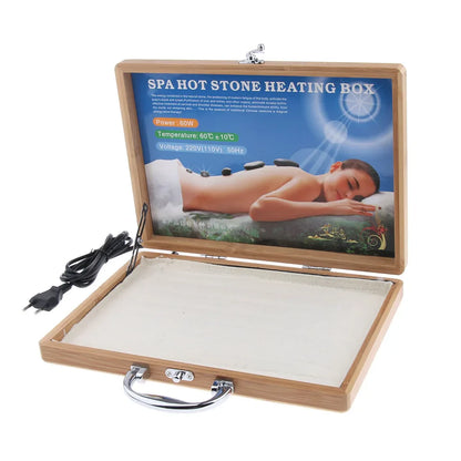 Hot Stone Warmer Box With EU Plug, Stone Heater For Massage Therapy