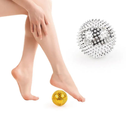 2pc Hand Magnetic Spiky Massage Ball Palm Acupressure