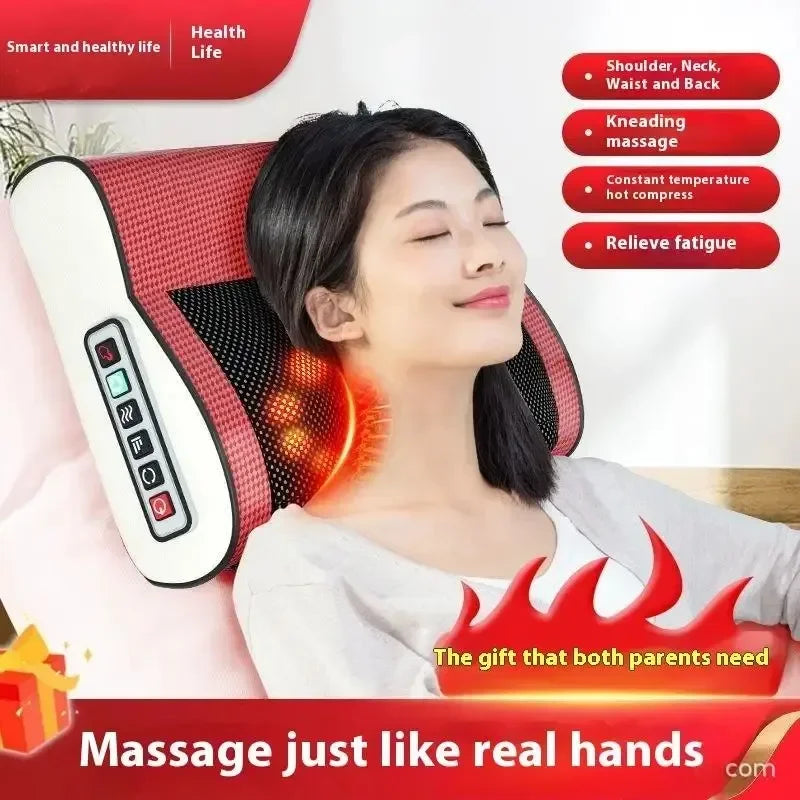 Neck, Shoulder, Back Massager with Kneading, Multi Speed, Hot Compress