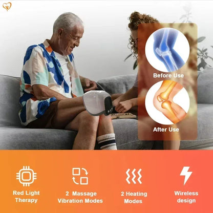 Electric Heating Knee Massager With Air Compression Therapy