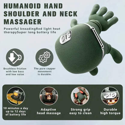 Neck Massage Shawl with Brushless Motor for Trapezius and Back