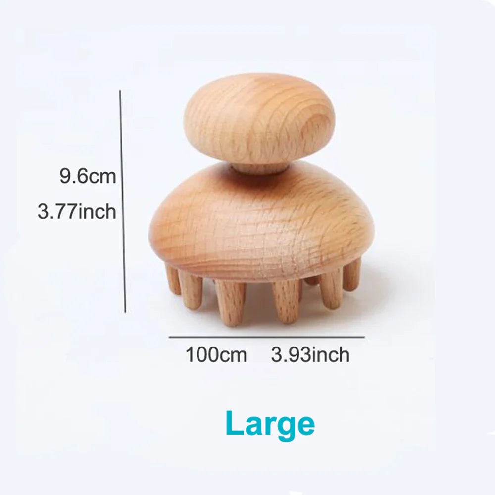 Wood Therapy Mushroom Massage Tool – Natural Anti-Cellulite Solution